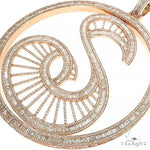 Custom Made Baguette Diamond  Initial 'S' Pendant 68044 - Image 3