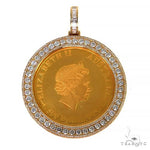 Custom Made Baguette Diamond Coin Frame For Limited Edition - 2 oz Fine gold Coin 67116 - Image 1