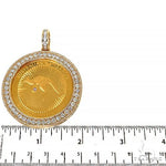 Custom Made Baguette Diamond Coin Frame For Limited Edition - 2 oz Fine gold Coin 67116 - Image 5