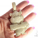 Custom Made Beaver Diamond Pendant 65746 - Image 5
