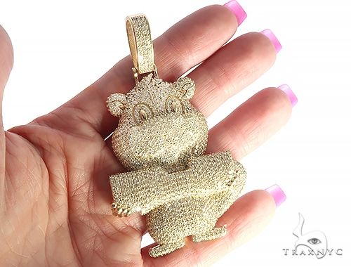 Custom Made Beaver Diamond Pendant 65746 - Image 5