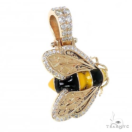 Custom Made Bee Diamond Pendant 67206 - Image 2