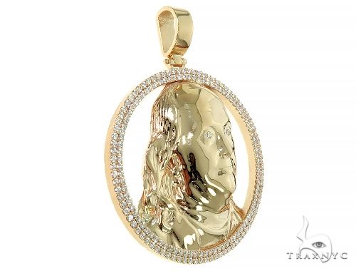 Custom Made Benjamin Franklin Diamond Pendant 66012 - Image 2