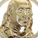 Custom Made Benjamin Franklin Diamond Pendant 66012 - Image 5