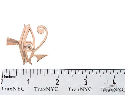 Custom Made Bezel Diamond Eye of Horus Pendant Egyptian Evil Eye 65130 - Image 7