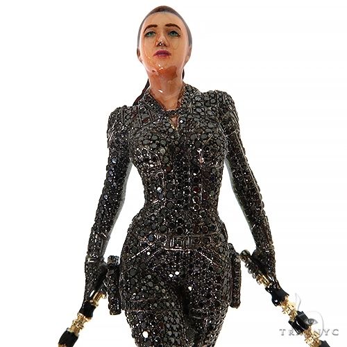 Custom Made Black Widow Diamond Pendant 67974 - Image 3