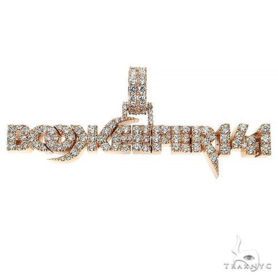 Custom Made 'Book Keeper' Logo Diamond Pendant 68716 - Image 1