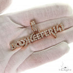 Custom Made 'Book Keeper' Logo Diamond Pendant 68716 - Image 7