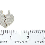 Custom Made Broken Heart Diamond Pendant 65655 - Image 10