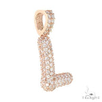 Custom Made Bubble Letter Diamond Pendant 67090 - Image 2