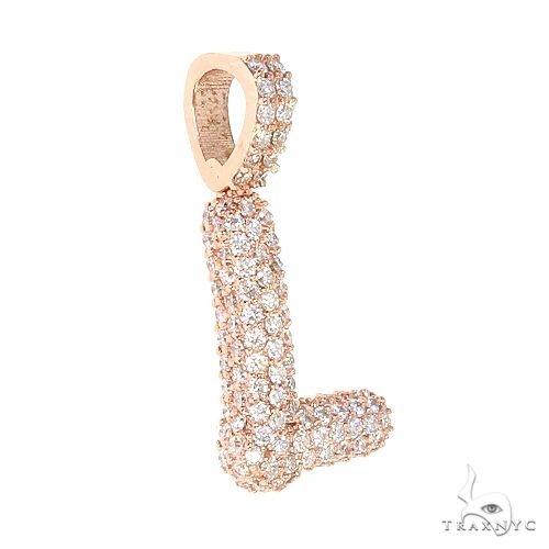 Custom Made Bubble Letter Diamond Pendant 67090 - Image 2