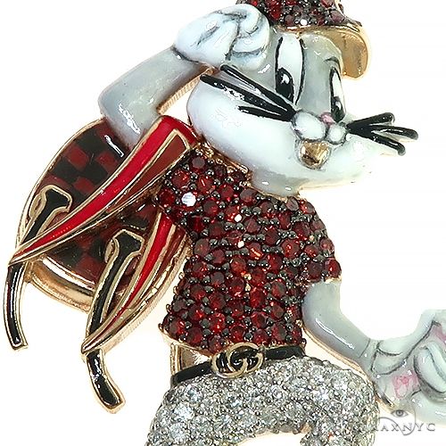 Custom Made Bugs Bunny Diamond Pendant 66386 - Image 4
