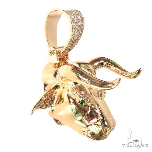 Custom Made Bull Pendant 67348 - Image 2