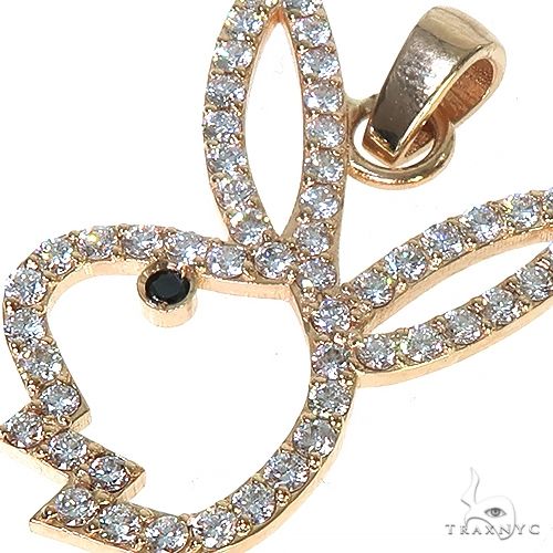 Custom Made Bunny Diamond Pendant 67346 - Image 3