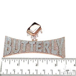 Custom Made Butterly Diamond Pendant 67504 - Image 5