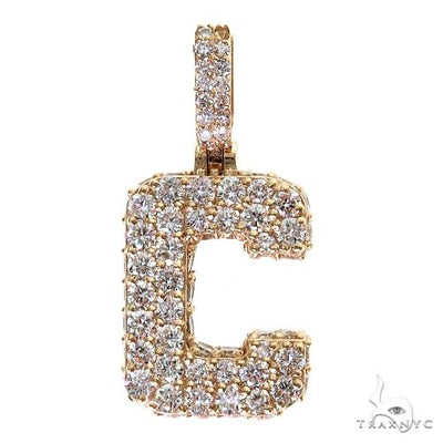 Custom Made 'C' Initial Pendant 69831 - Image 1