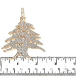 Custom Made Cedar Tree Diamond Pendant 67597 - Image 5