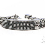 Custom Made Cuban ID Skull Bracelet 65790 - Image 1