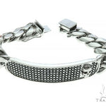 Custom Made Cuban ID Skull Bracelet 65790 - Image 4