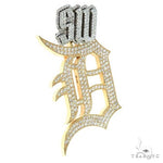 Custom Made 'D' Logo Diamond Pendant 67080 - Image 2