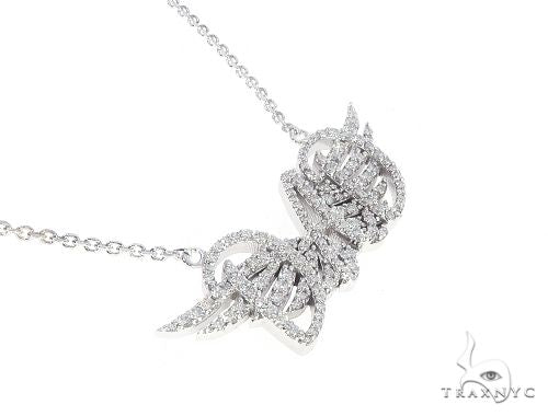 Custom Made DAD Pendant With Angel Wings 65653 - Image 2