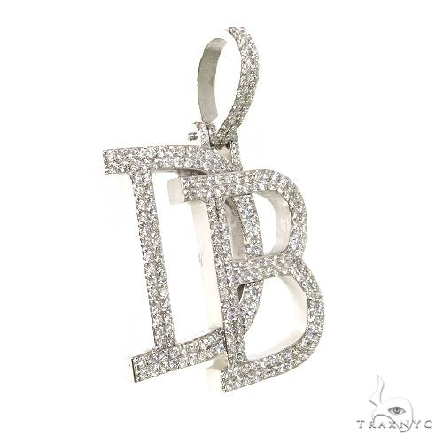 Custom Made 'DB' Diamond Pendant 67604 - Image 2