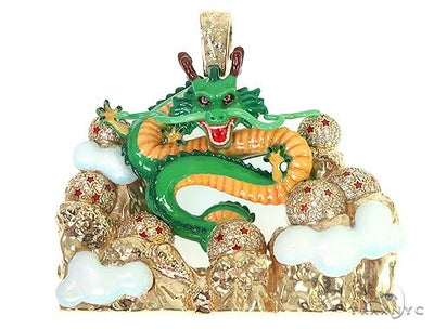 Custom Made DBZ Dragon Shenron w/ The 7 DragonBall Stars Pendant 66358 - Image 1