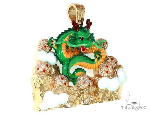 Custom Made DBZ Dragon Shenron w/ The 7 DragonBall Stars Pendant 66358 - Image 2