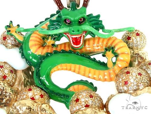 Custom Made DBZ Dragon Shenron w/ The 7 DragonBall Stars Pendant 66358 - Image 4