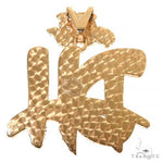 Custom Made 'DH' Diamond Pendant 68486 - Image 4