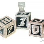 Custom Made Diamond 3 Blocks 730 Pendant 65784 - Image 1