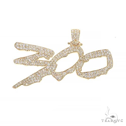 Custom Made Diamond '300' Pendant 66844 - Image 1