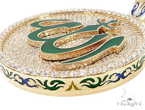 Custom Made Diamond Allah Islam Pendant 65486 - Image 5