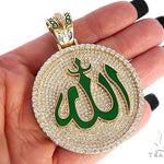 Custom Made Diamond Allah Islam Pendant 65486 - Image 6
