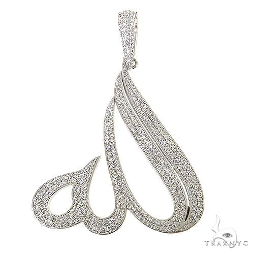 Custom Made Diamond Allah Pendant 68778 - Image 1