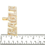 Custom Made Diamond Baguette Name Pendant 67190 - Image 6