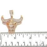 Custom Made Diamond Bull Pendant 68668 - Image 5