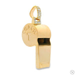 Custom Made Diamond Coach Whistle Pendant 70856 - Image 2