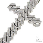 Custom Made Diamond Cuban Link Cross Pendant 67059 - Image 3