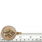 Custom Made Diamond Frame Solid Gold People Power BLM Pendant 66533 - Image 7