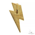Custom Made Diamond Gold Plated Silver Lightning Pendant 66532 - Image 3