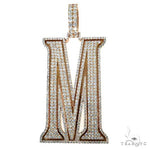 Custom Made Diamond Initial Pendant 67865 - Image 1