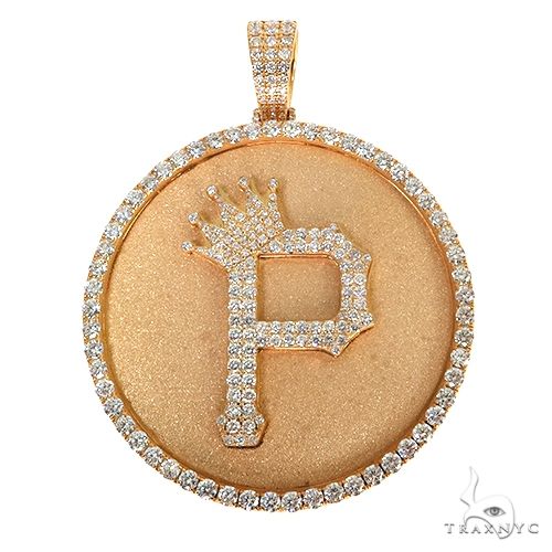 Custom Made Diamond Initial Pendant 67889 - Image 1