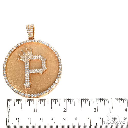 Custom Made Diamond Initial Pendant 67889 - Image 6