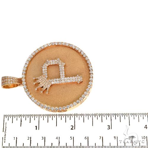 Custom Made Diamond Initial Pendant 67889 - Image 7