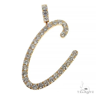 Custom Made Diamond Initial Pendant 67965 - Image 1