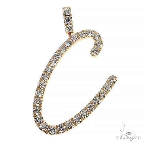 Custom Made Diamond Initial Pendant 67965 - Image 1