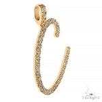 Custom Made Diamond Initial Pendant 67965 - Image 2