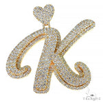 Custom Made Diamond Initial Pendant 68188 - Image 1