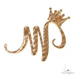 Custom Made Diamond Initial Pendant 68191 - Image 5